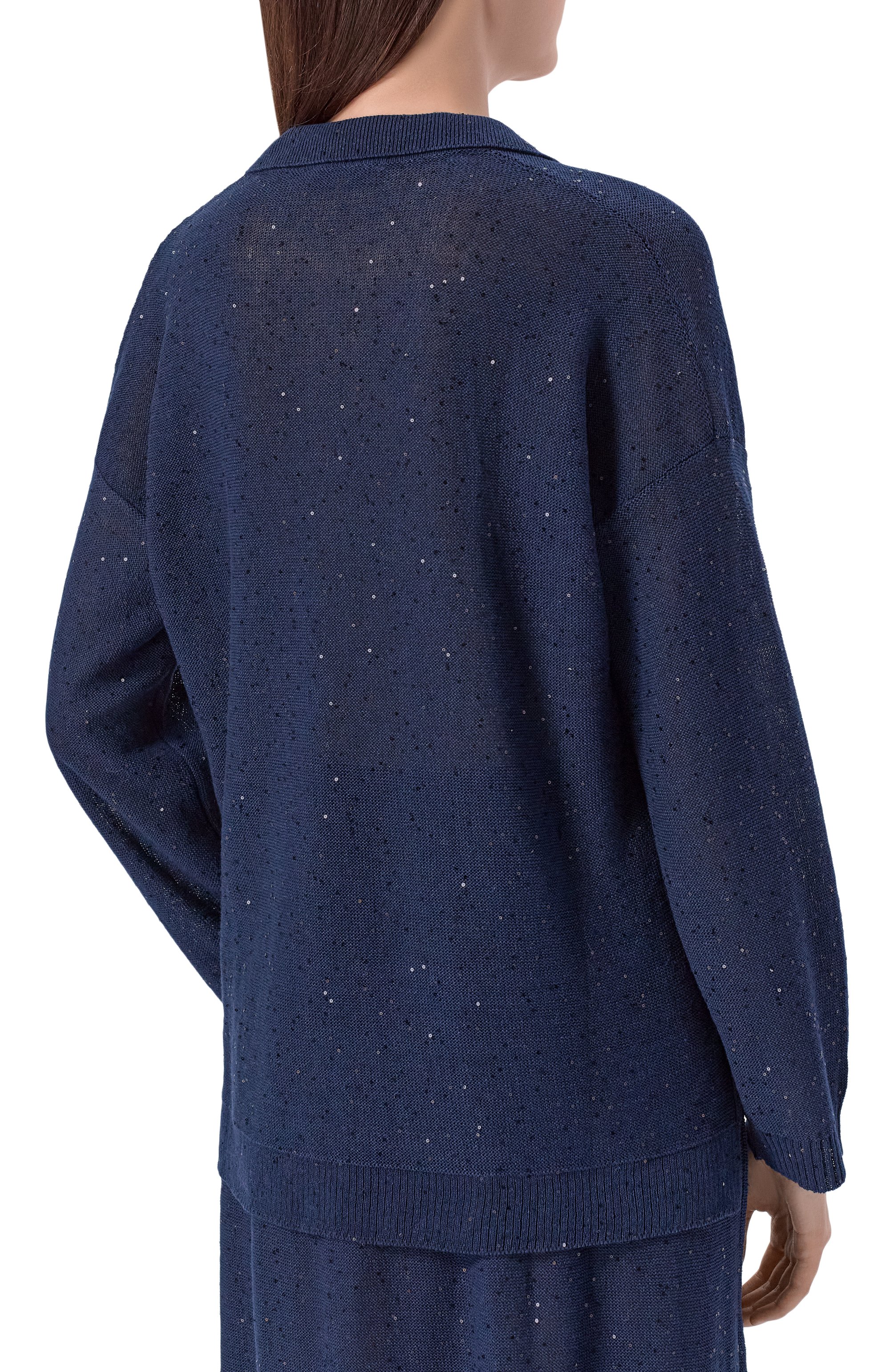 Поло изо льна и хлопка ANTONELLI FIRENZE, арт. 41781Q/01625, фото 4