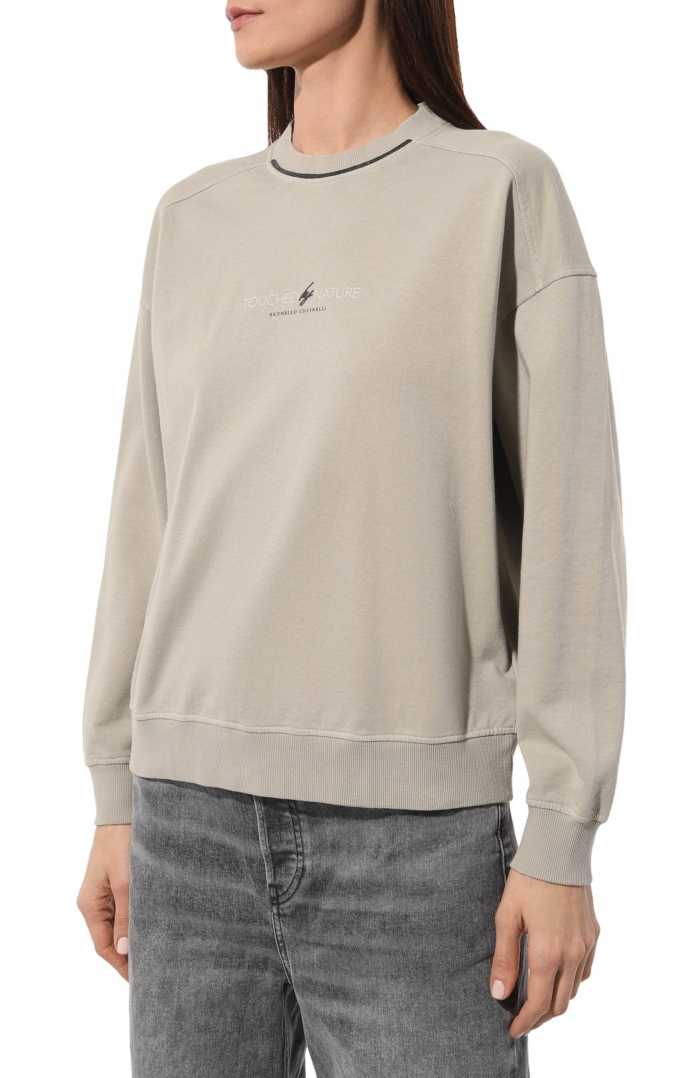 Хлопковый свитшот BRUNELLO CUCINELLI, арт. MD869B1386, фото 3
