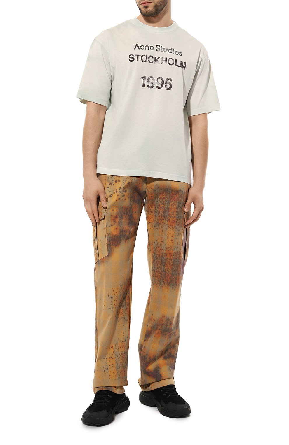 Хлопковая футболка ACNE STUDIOS, арт. FN MN TSHI000424ABH, фото 2