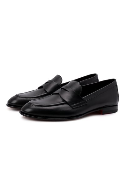 Женские кожаные лоферы SANTONI, арт. WUSF59962HAFSLGAN01