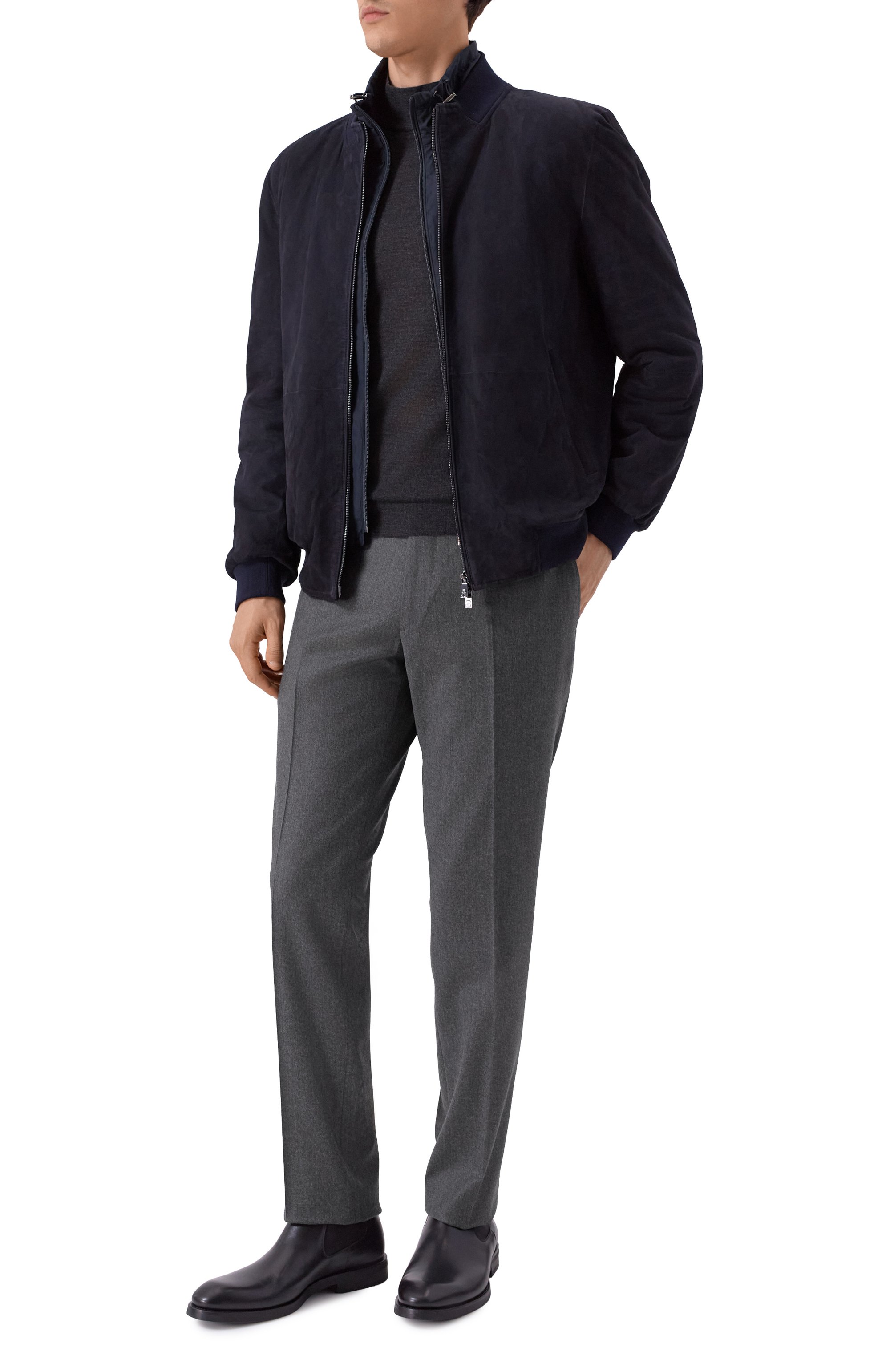 Замшевый бомбер CORNELIANI, арт. 26L5D6-2620102, фото 2