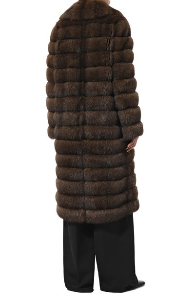 Шуба из меха соболя YVES SALOMON, арт. 20WYM37912ZICV, фото 4