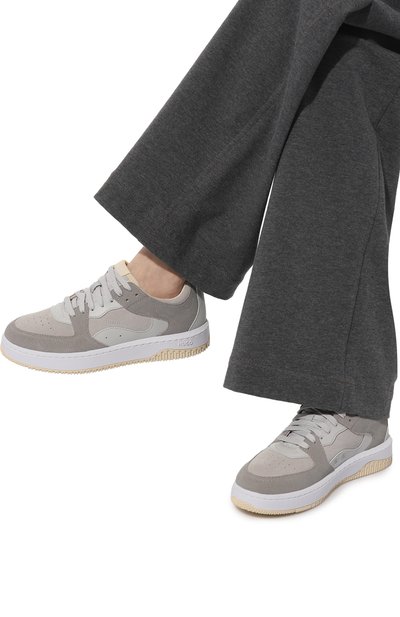 Замшевые кеды HUGO серого цвета по цене 25900 руб., арт. 50513185, фото 3 Замшевые кеды HUGO, арт. 50513185, фото 3