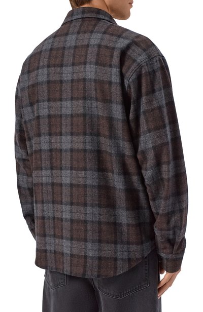 Шерстяная куртка-рубашка VETEMENTS разноцветного цвета по цене 109500 руб., арт. MH27SH064BC, фото 4 Шерстяная куртка-рубашка VETEMENTS, арт. MH27SH064BC, фото 4
