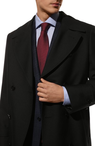 Галстук из шелка и льна BRIONI бордового цвета по цене 25350 руб., арт. 062I00/P1451, фото 2 Галстук из шелка и льна BRIONI, арт. 062I00/P1451, фото 2