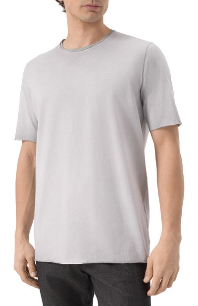 Хлопковая футболка HANNES ROETHER светло-серого цвета по цене 15000 руб., арт. D35DAY.242.213, фото 3 Хлопковая футболка HANNES ROETHER, арт. D35DAY.242.213, фото 3