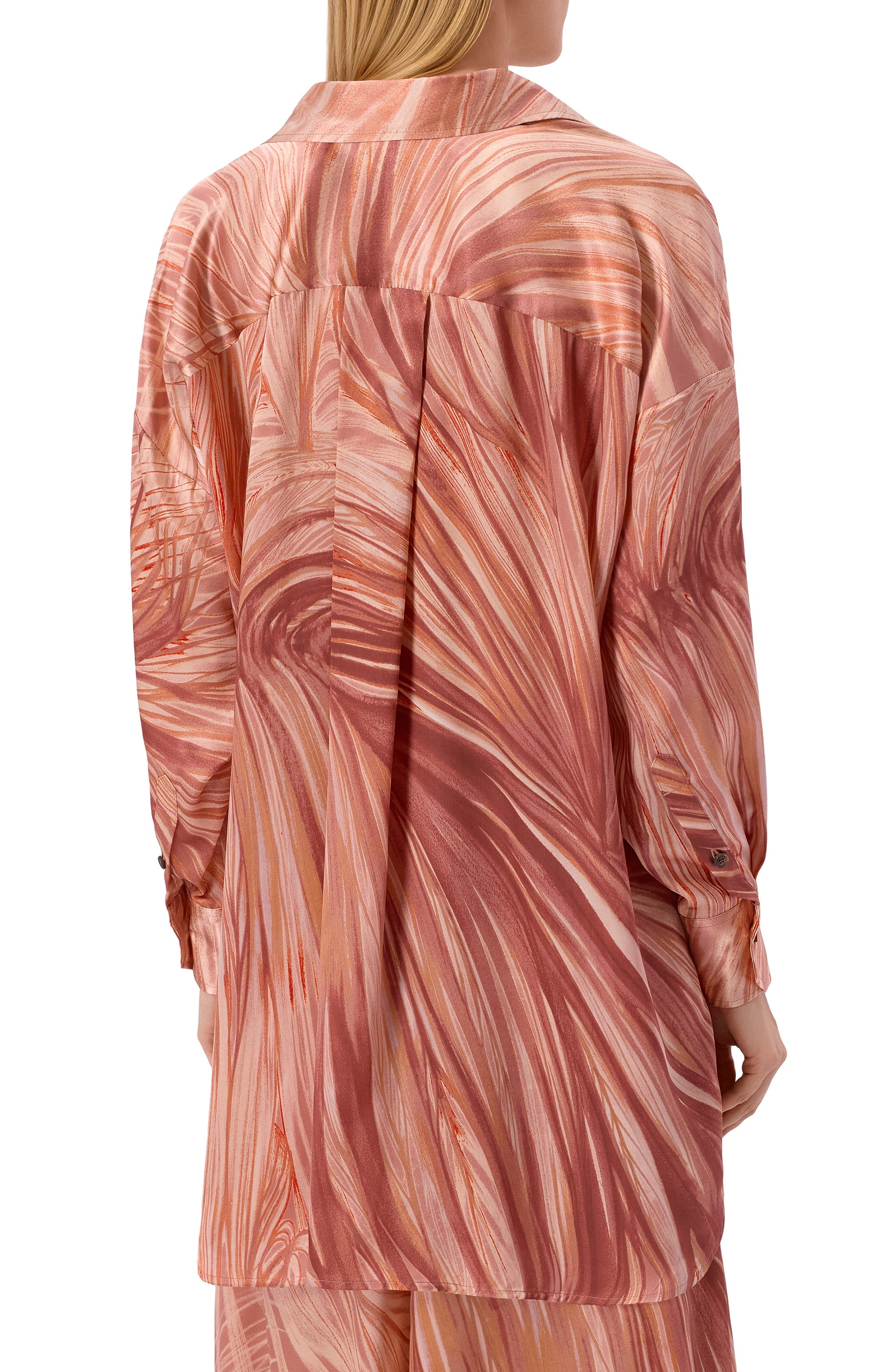 Шелковая рубашка KITON, арт. D52431K0869G01, фото 4