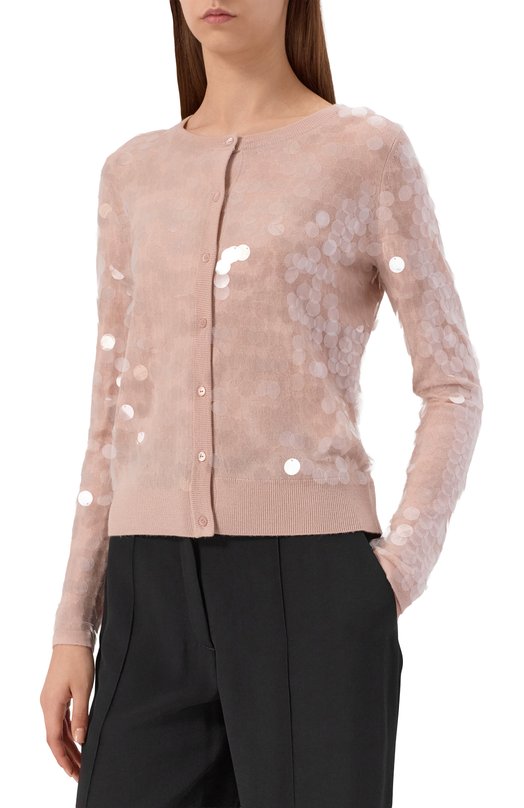 Шерстяной кардиган Max Mara Studio NECT0N Розовый  NECT0N Фото 3