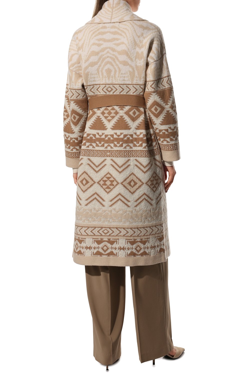 Кардиган из шерсти и шелка D.EXTERIOR бежевого цвета по цене 94100 руб., арт. 55227, фото 4 Кардиган из шерсти и шелка D.EXTERIOR, арт. 55227, фото 4