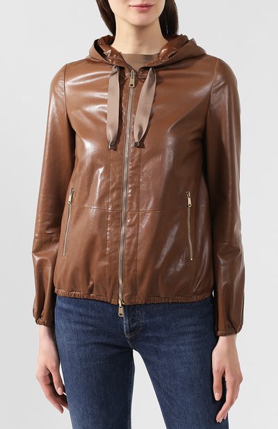 Кожаная куртка BRUNELLO CUCINELLI, арт. MPPAS8687, фото 3