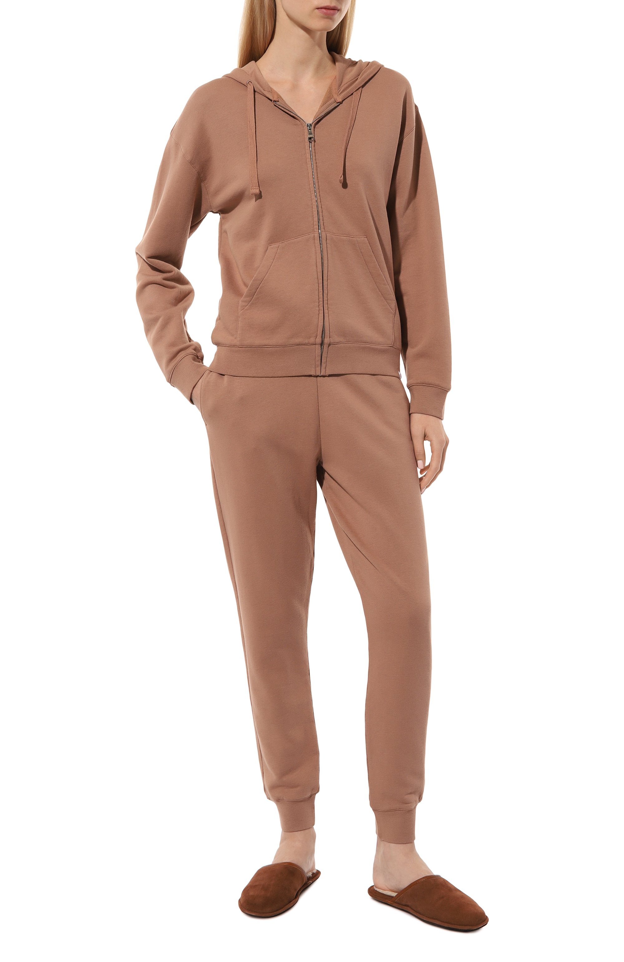 Хлопковая толстовка DEREK ROSE светло-коричневого цвета по цене 45600 руб., арт. 1524/QUIN001, фото 2 Хлопковая толстовка DEREK ROSE, арт. 1524/QUIN001, фото 2