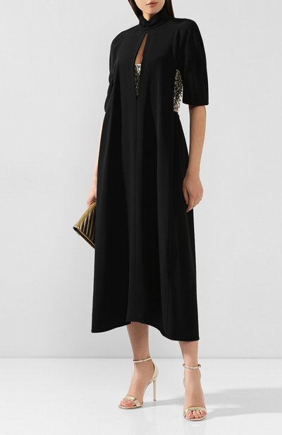 Платье VICTORIA BECKHAM черного цвета по цене 216000 руб., арт. DR MID 61128, фото 2 Платье VICTORIA BECKHAM, арт. DR MID 61128, фото 2