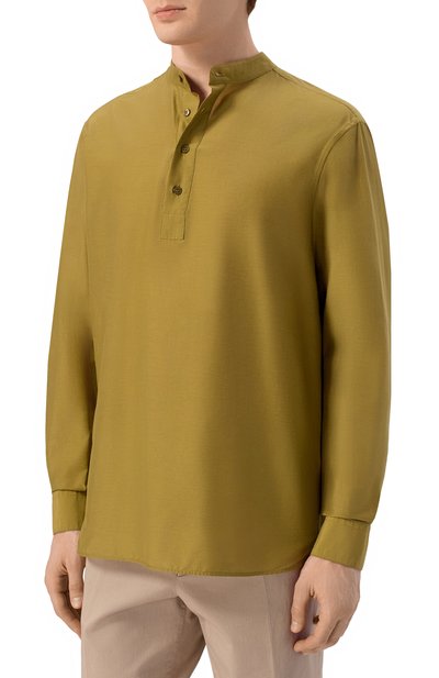 Рубашка из хлопка и шелка MVST, арт. M26.2PM.B021/F129, фото 3