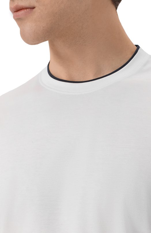 Хлопковая футболка Kiton UMK0970 Белый  UMK0970 Фото 5