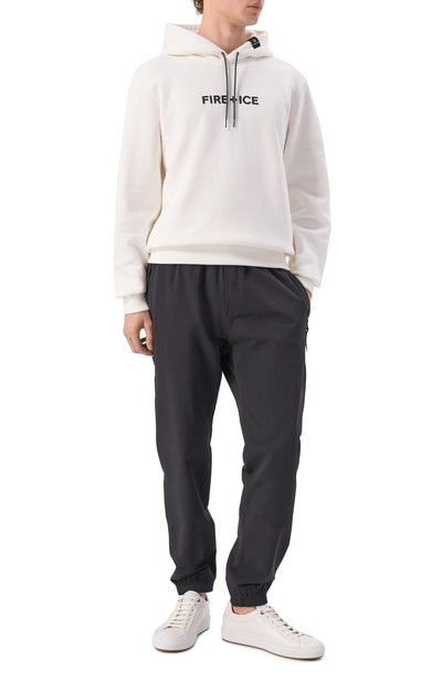 Хлопковое худи BOGNER FIRE+ICE белого цвета по цене 20200 руб., арт. 84347240, фото 2 Хлопковое худи BOGNER FIRE+ICE, арт. 84347240, фото 2
