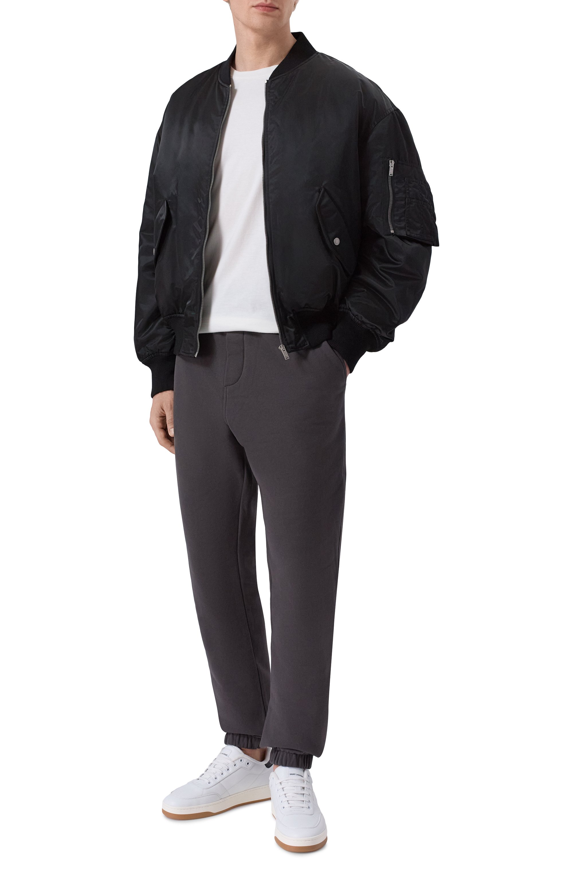 Хлопковые джоггеры SAINT LAURENT, арт. 813788/Y36SW, фото 2