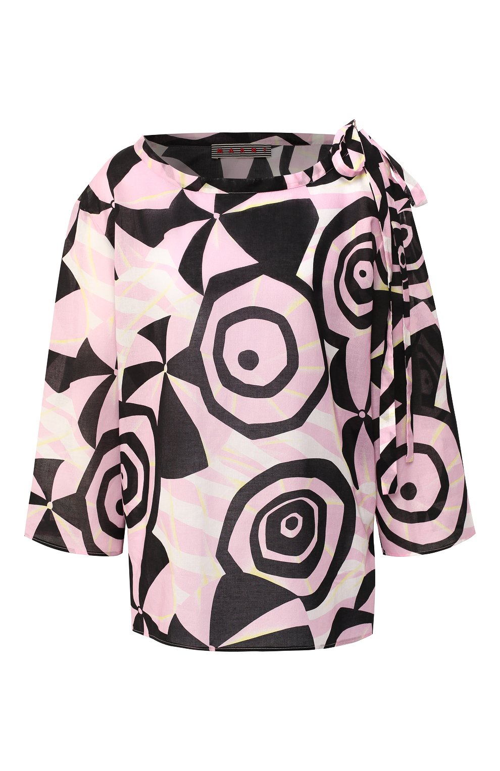 Хлопковый топ MARNI светло-розового цвета по цене 24250 руб., арт. CAMA0082A0/TCX51, фото 1 Хлопковый топ MARNI, арт. CAMA0082A0/TCX51, фото 1