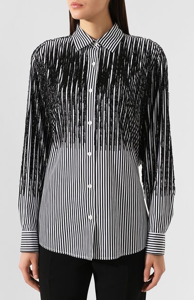 Хлопковая рубашка DRIES VAN NOTEN, арт. 191-10755-7215, фото 3
