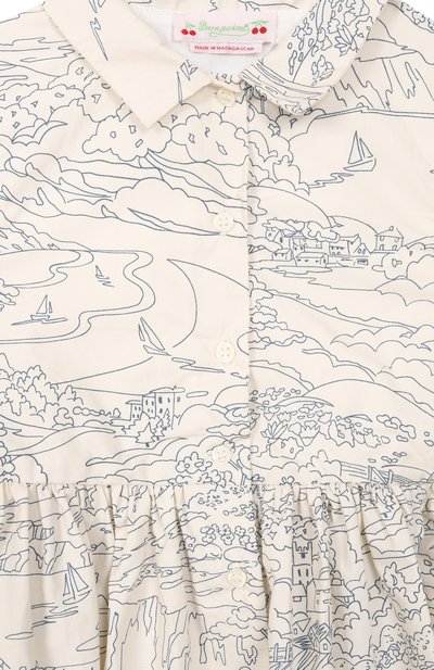 Хлопковое платье BONPOINT, арт. S06GDRW00048/10A-12A, фото 3