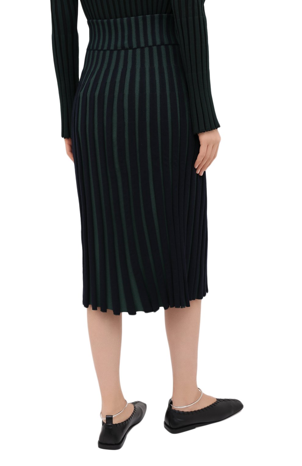 Юбка KENZO зеленого цвета по цене 32300 руб., арт. FA62JU5213AI, фото 4 Юбка KENZO, арт. FA62JU5213AI, фото 4
