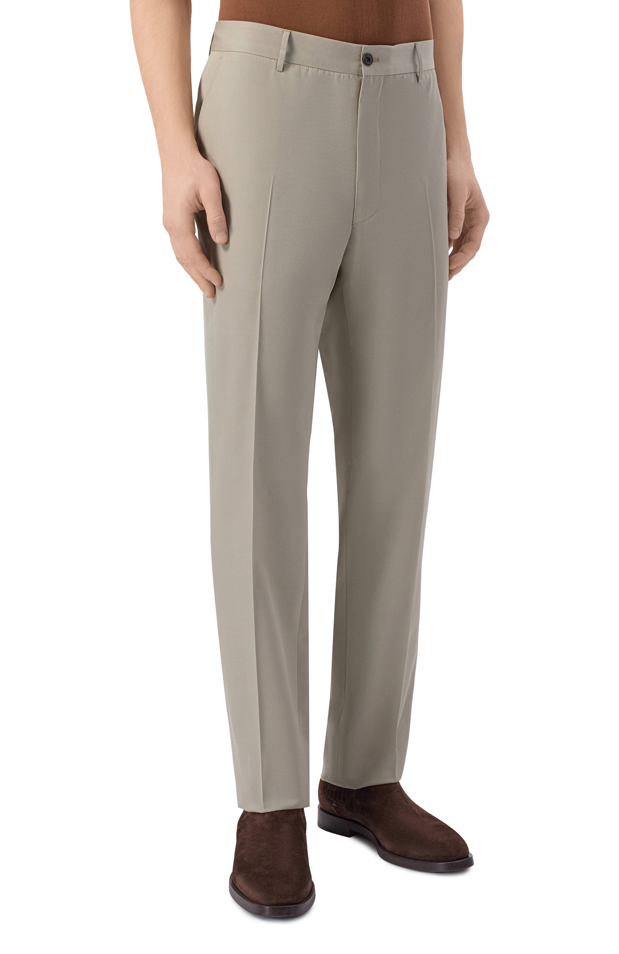 Брюки из хлопка и шерст и CORNELIANI, арт. 274559/2714112, фото 3