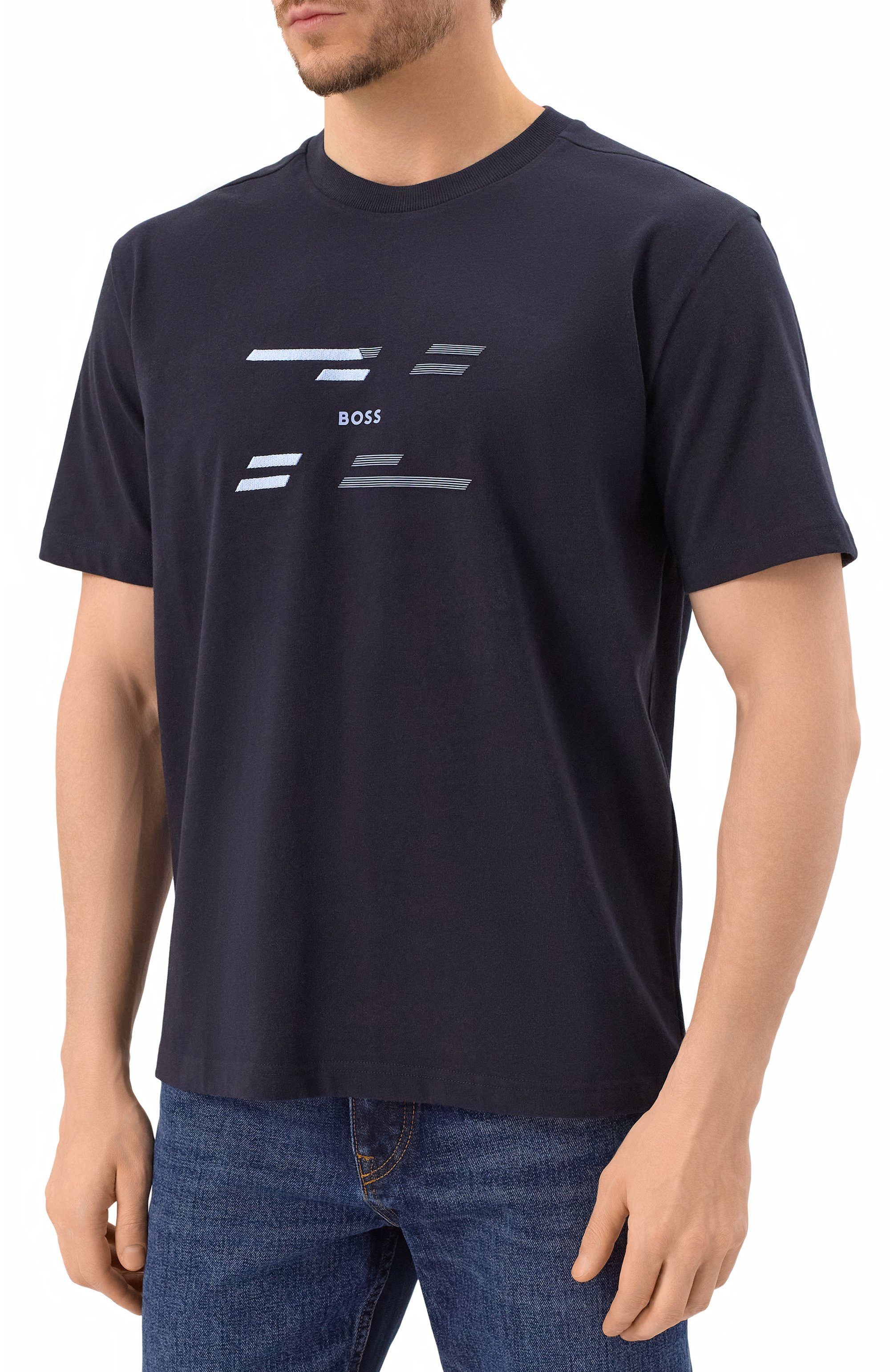 Хлопковая футболка BOSS GREEN, арт. 50530997, фото 3