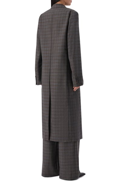 Шерстяное пальто DRIES VAN NOTEN серого цвета по цене 242500 руб., арт. 262-130201/4264, фото 4 Шерстяное пальто DRIES VAN NOTEN, арт. 262-130201/4264, фото 4