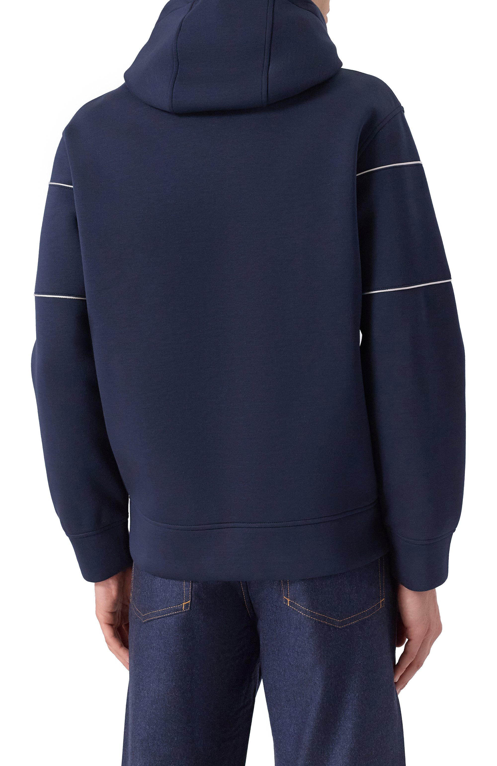 Худи EMPORIO ARMANI темно-синего цвета по цене 38600 руб., арт. EM002885/AF17545, фото 4 Худи EMPORIO ARMANI, арт. EM002885/AF17545, фото 4