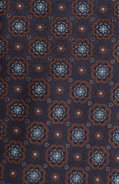 Шелковый галстук CANALI темно-синего цвета по цене 17600 руб., арт. 18/HJ03659, фото 4 Шелковый галстук CANALI, арт. 18/HJ03659, фото 4