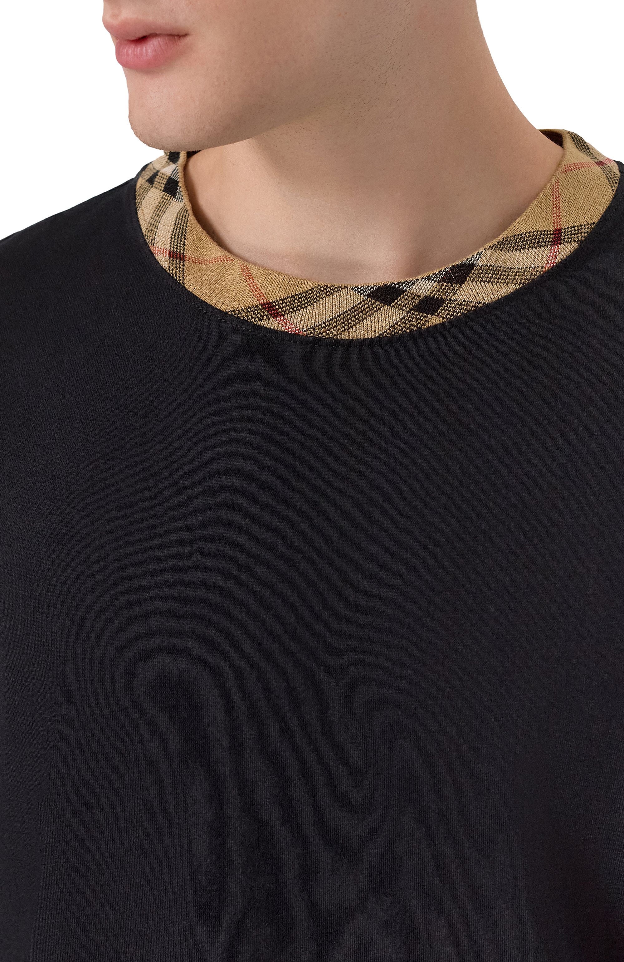 Хлопковая футболка BURBERRY, арт. 8110101, фото 5