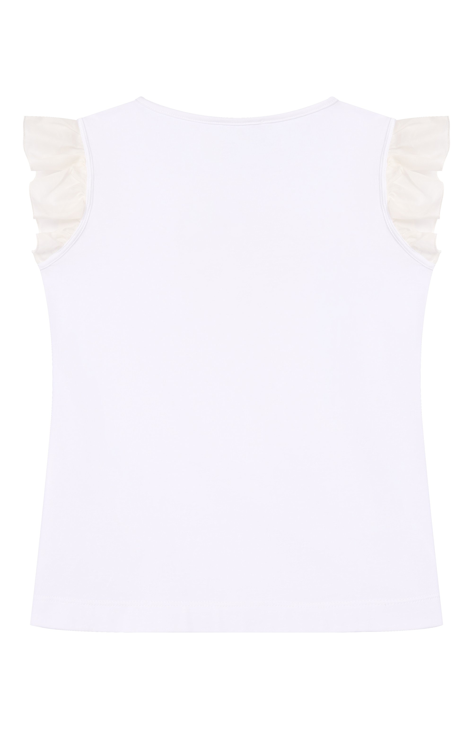 Хлопковая футболка MONNALISA, арт. 11G616, фото 2