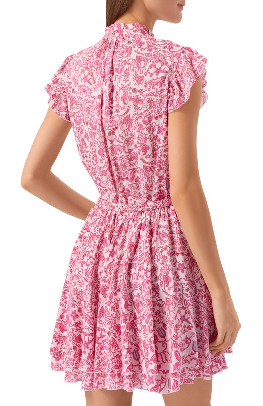 Платье из вискозы Poupette St Barth WL5R26NVPTWI Розовый  WL5R26NVPTWI Фото 3