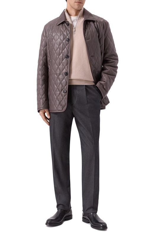 Кожаная куртка MVST M25.1PM.0002/PL0NGE Бежевый  M25.1PM.0002/PL0NGE Фото 2