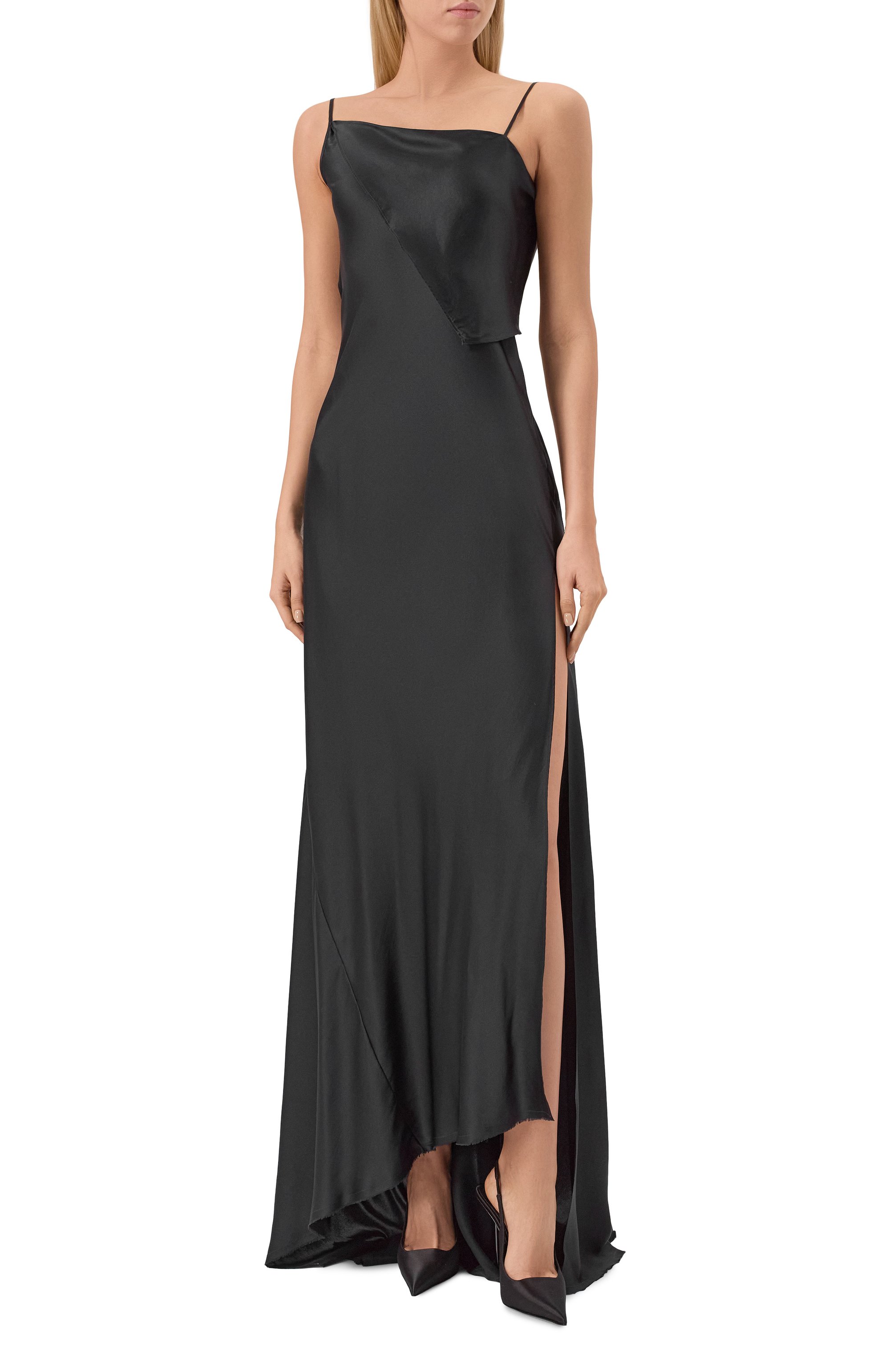 Атласное платье ANN DEMEULEMEESTER, арт. B0012276/FA134, фото 3