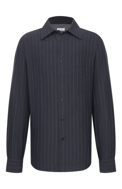 Рубашка из лиоцелла и хлопка BRUNELLO CUCINELLI, арт. MY6610621W, фото 1