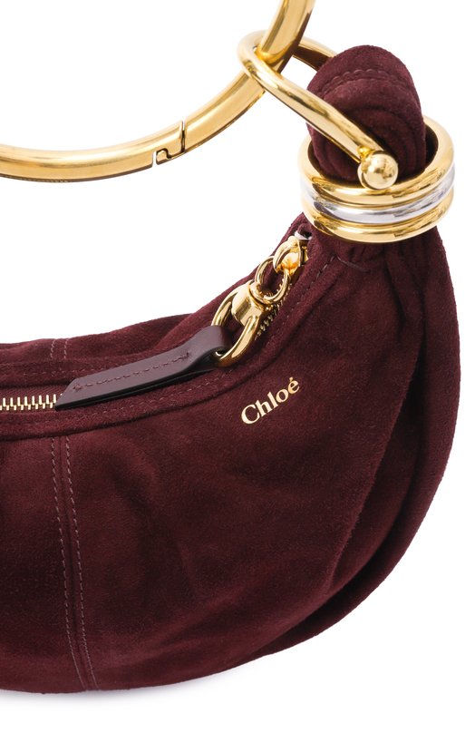 Сумка Bracelet small Chloé CH25US623P37 Бордовый  CH25US623P37 Фото 3