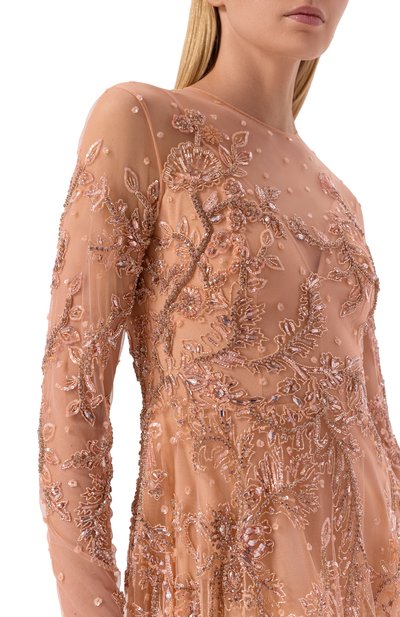 Платье с отделкой стразами ZUHAIR MURAD, арт. RDR26037/EMJE004, фото 4