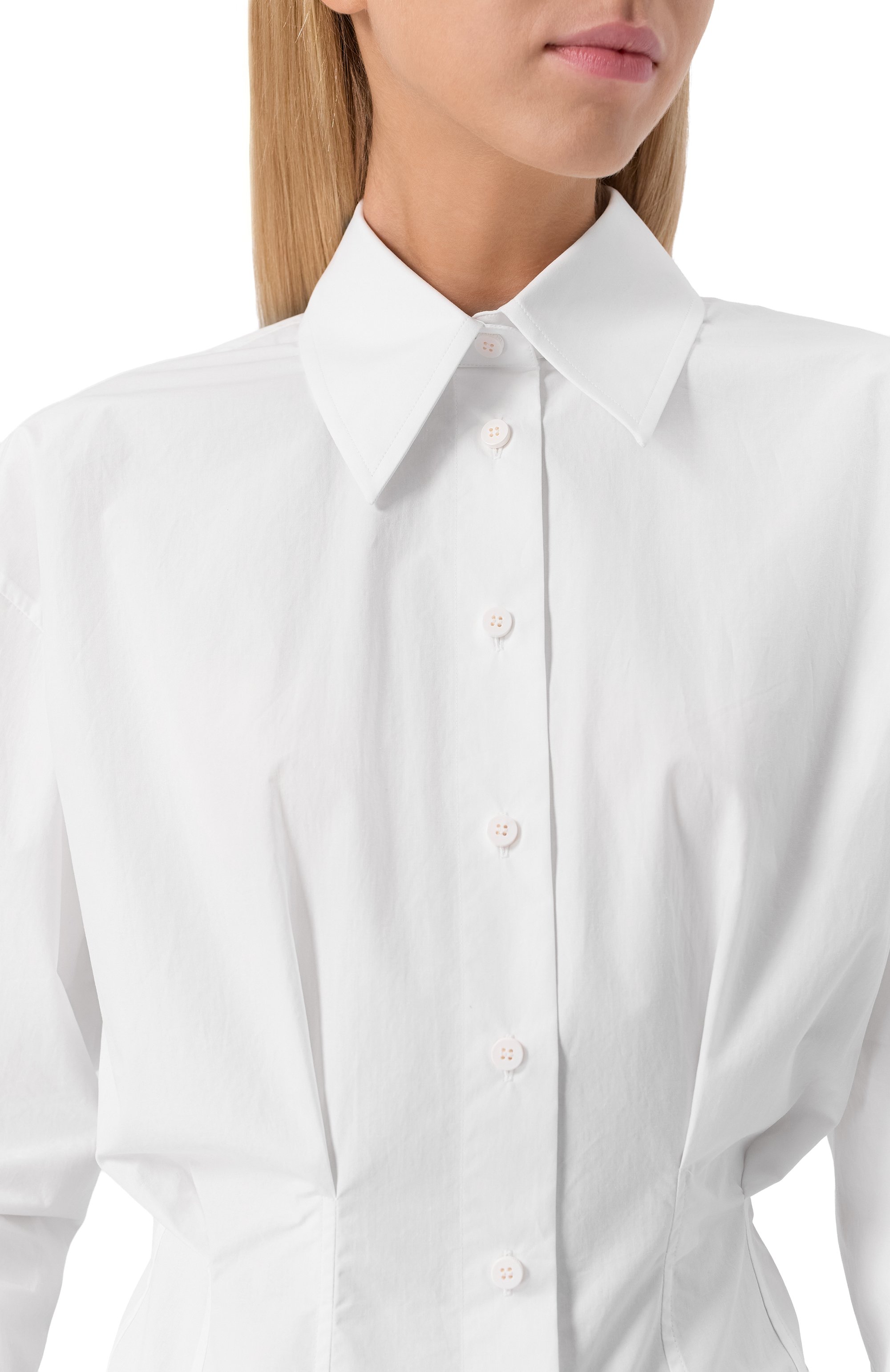 Хлопковая рубашка THE ATTICO, арт. 251WCH00043/CCC052AA, фото 5