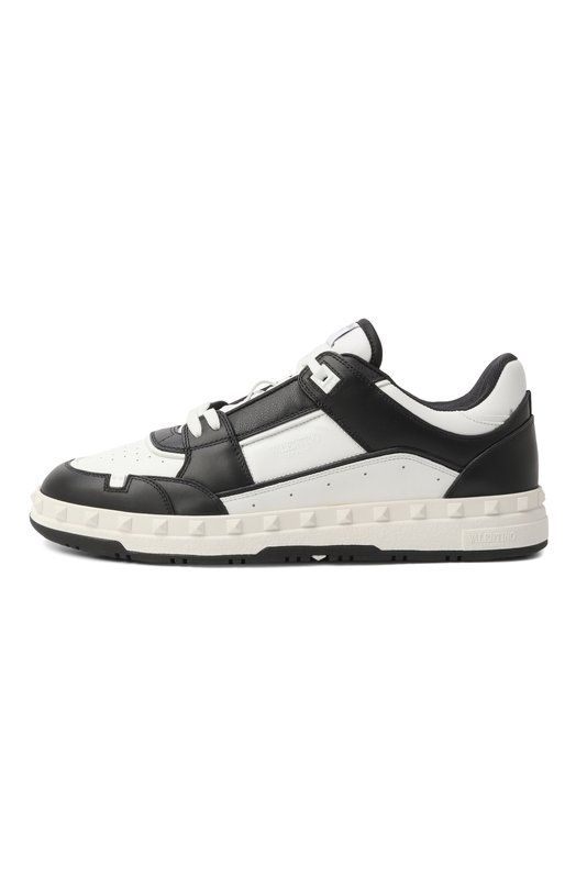 Кожаные кеды Freedots Valentino 7Y2S0H43/RDG Чёрно-белый  7Y2S0H43/RDG Фото 4