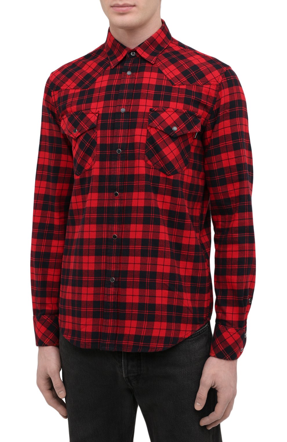 Хлопковая рубашка DIESEL, арт. A01363/0EBAD, фото 3