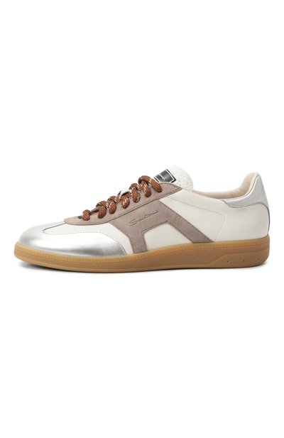 Кожаные кеды dbs oly SANTONI, арт. WBPG61244FARSPSX, фото 4