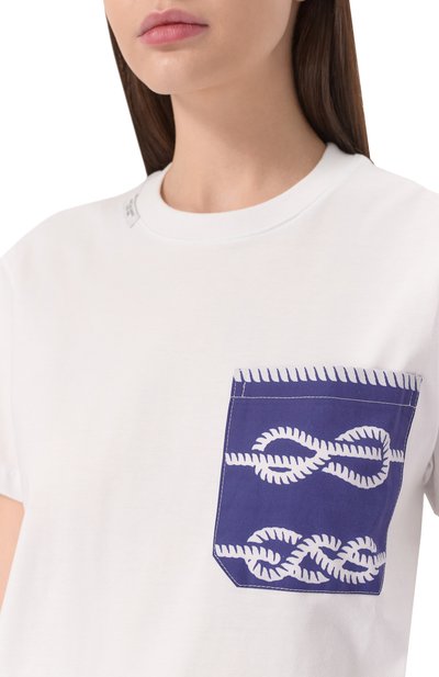 Хлопковая футболка FORTE DEI MARMI COUTURE, арт. 25SF5201, фото 5