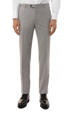 Мужской шерстяной костюм CORNELIANI светло-серого цвета, арт. 946005-9418111_SET | Фото 6 (Материал внешний: Шерсть; Рукава: Длинные; Материал сплава: Проставлено; Драгоценные камни: Проставлено; Костюмы М: Однобортный; Стили: Классический)