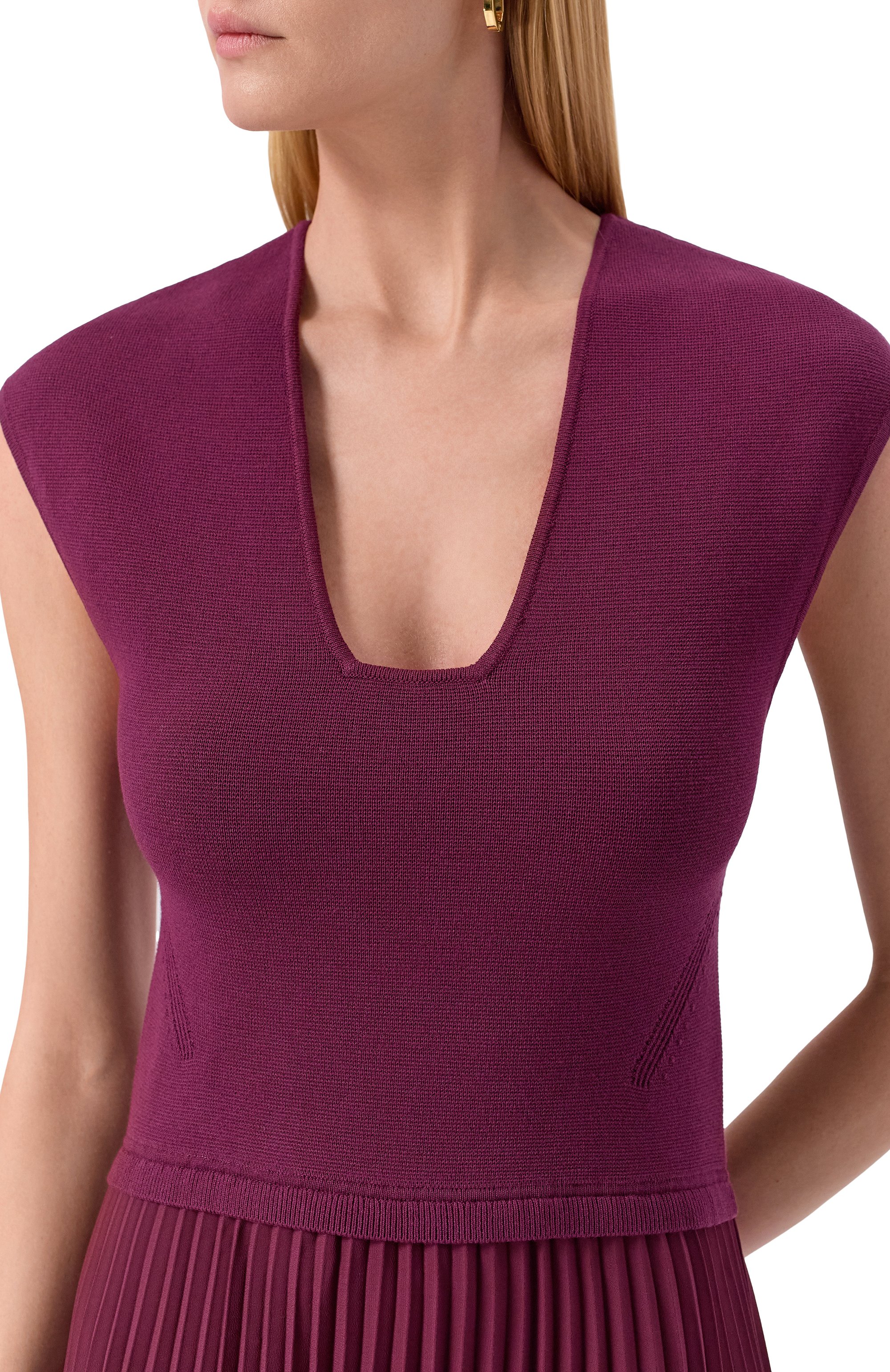 Комбинированное платье BOSS, арт. 50549110, фото 4