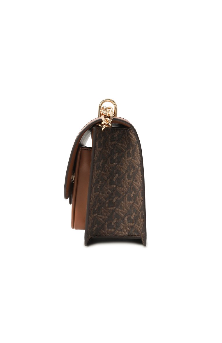 Женская сумка heather MICHAEL MICHAEL KORS коричневого цвета, арт. 30R4G7HL3B | Фото 4 (Ремень/цепочка: На ремешке; Материал: Экокожа; Размер: small)