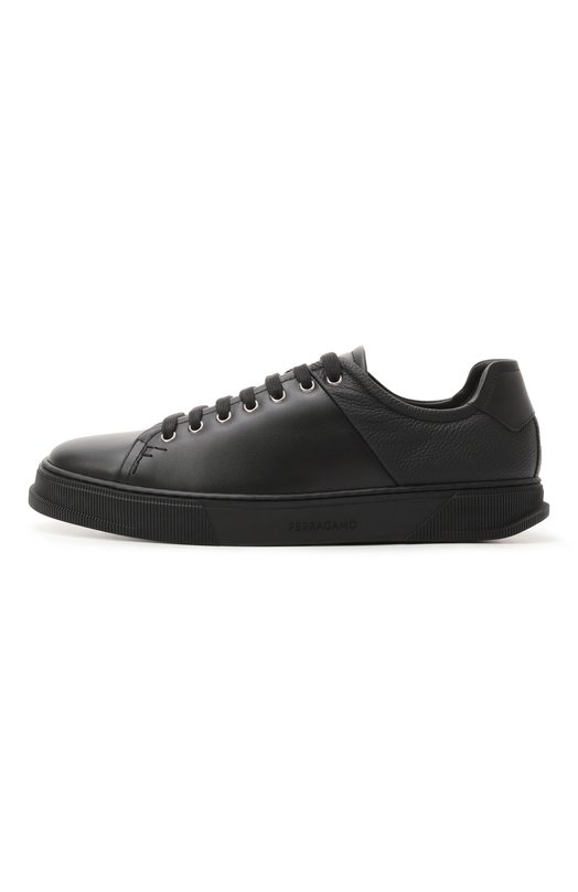 Кожаные кеды Cube Ferragamo 772429 Чёрный  772429 Фото 4