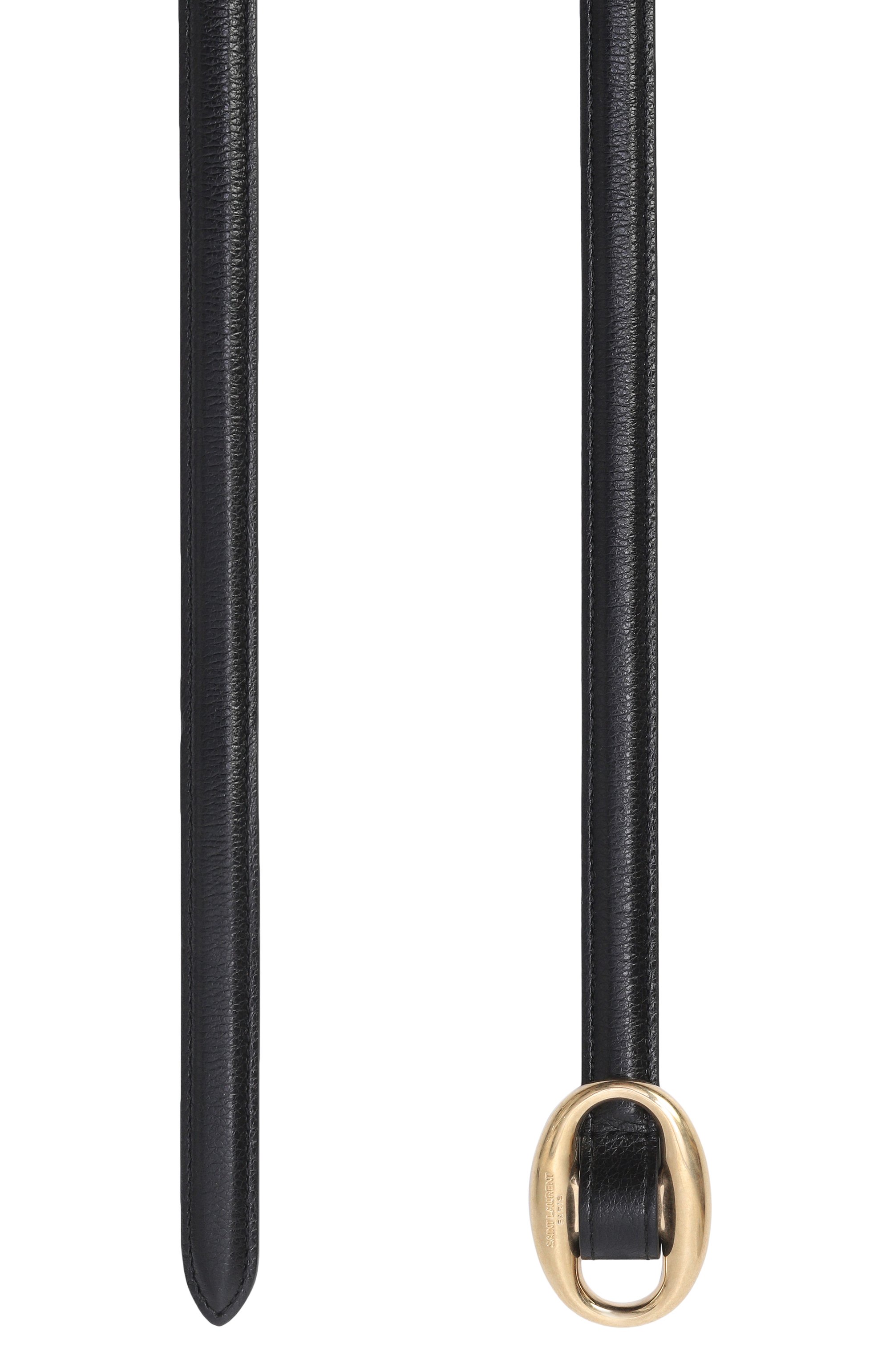 Кожаный ремень SAINT LAURENT черного цвета по цене 49950 руб., арт. 756409/AACJG, фото 3 Кожаный ремень SAINT LAURENT, арт. 756409/AACJG, фото 3