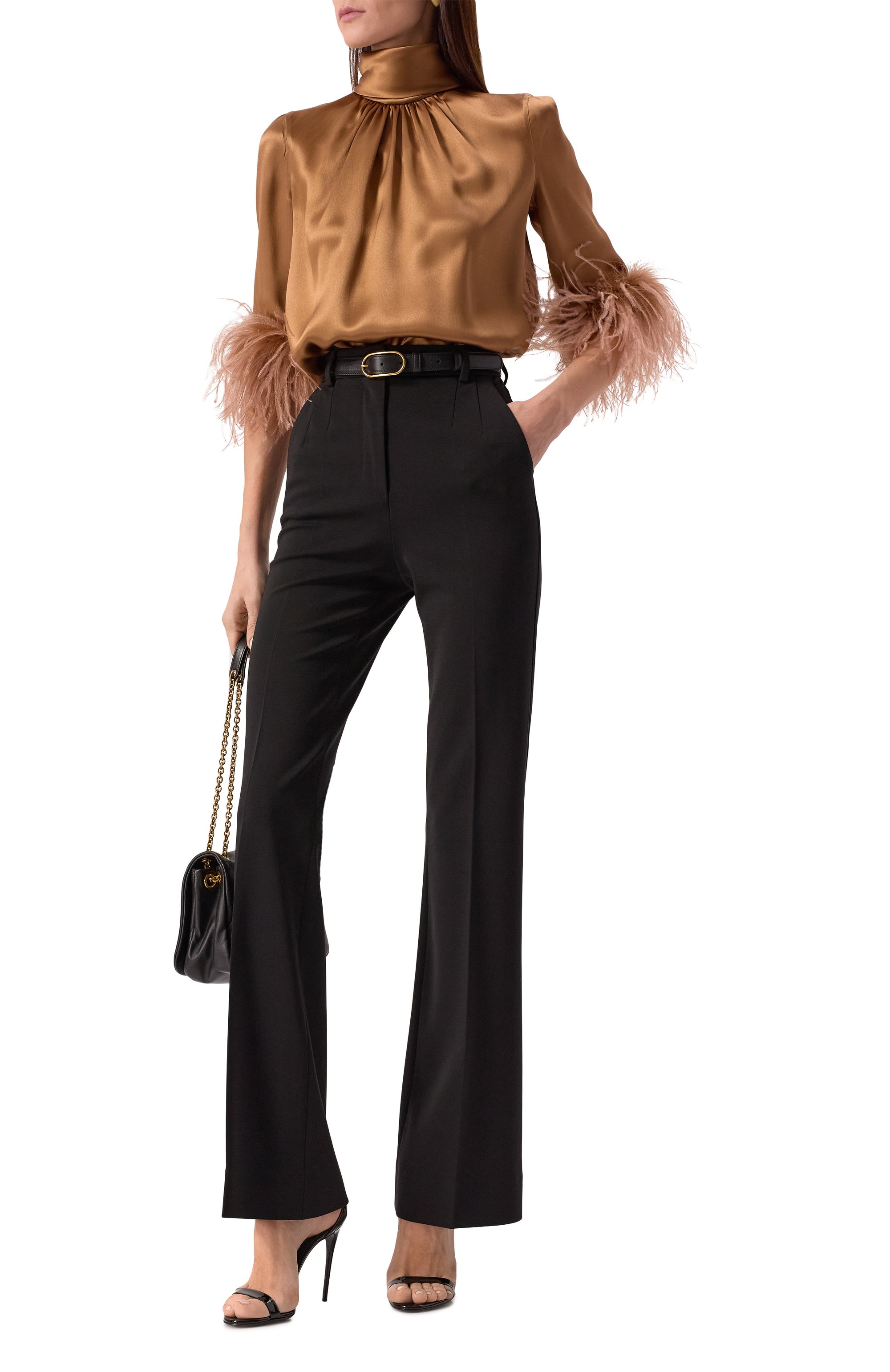 Брюки из вискозы DOLCE & GABBANA, арт. FTDADT/FUGN7, фото 2