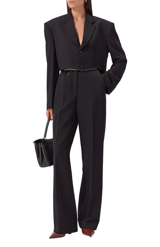 Жакет из вискозы и шерсти Balenciaga 839295/TRT01 Чёрный  839295/TRT01 Фото 2
