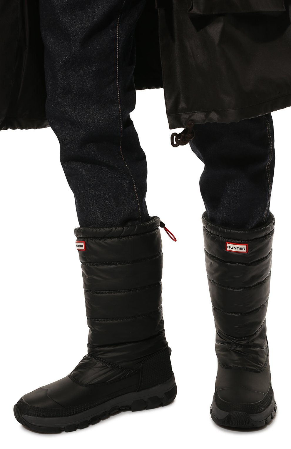 Текстильные сапоги HUNTER черного цвета по цене 18700 руб., арт. MFT9117WWU, фото 3 Текстильные сапоги HUNTER, арт. MFT9117WWU, фото 3